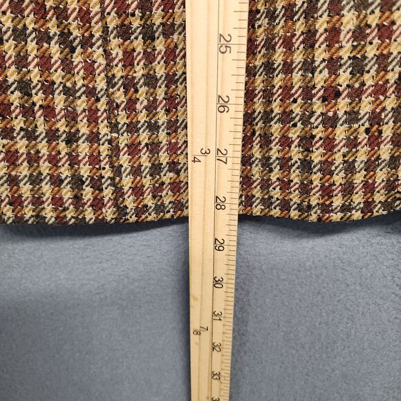 Vtg Pendleton Knockabouts Women Blazer 10 Wool Blend Tweed Faux Suede Collar USA - Picture 6 of 13